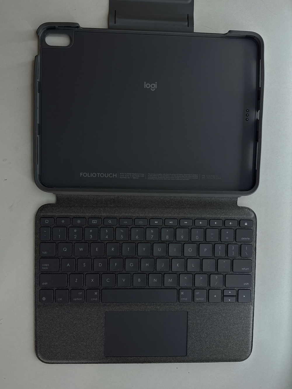 Logitech Folio Touch Tablet Keyboard Case in Gray